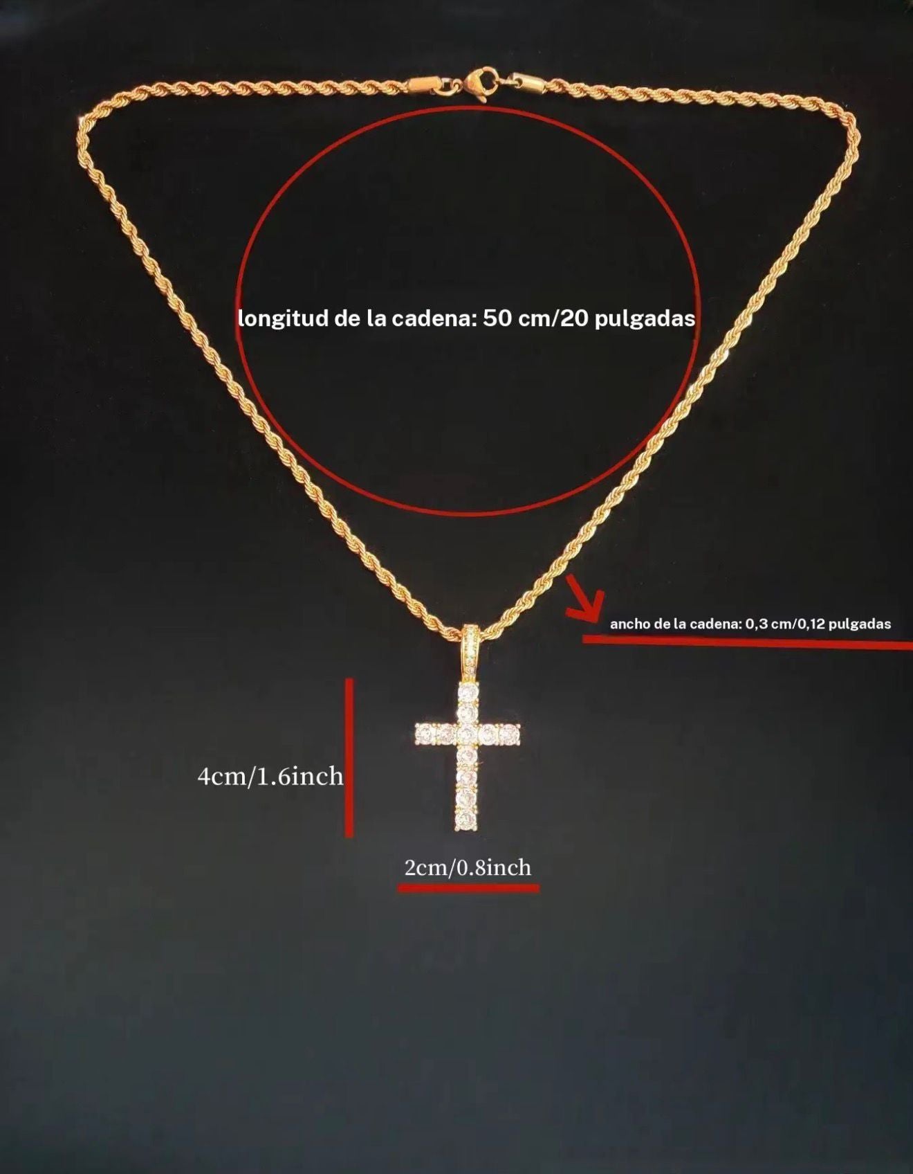 COLGANTE CRUZ BRILLANTE