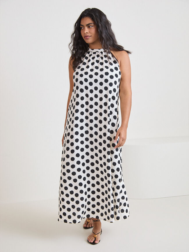 VESTIDO HALTER ESTAMPADO