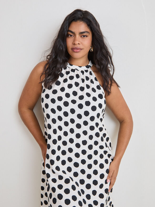 VESTIDO HALTER ESTAMPADO