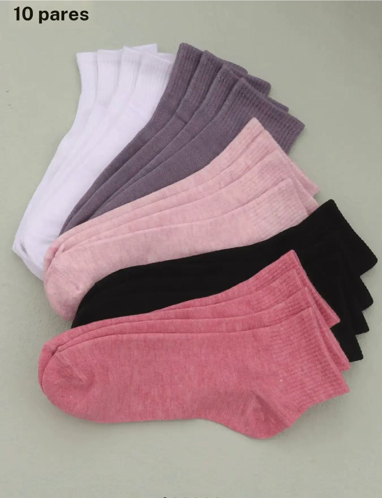 10 PARES CALCETINES TRANSPIRABLES