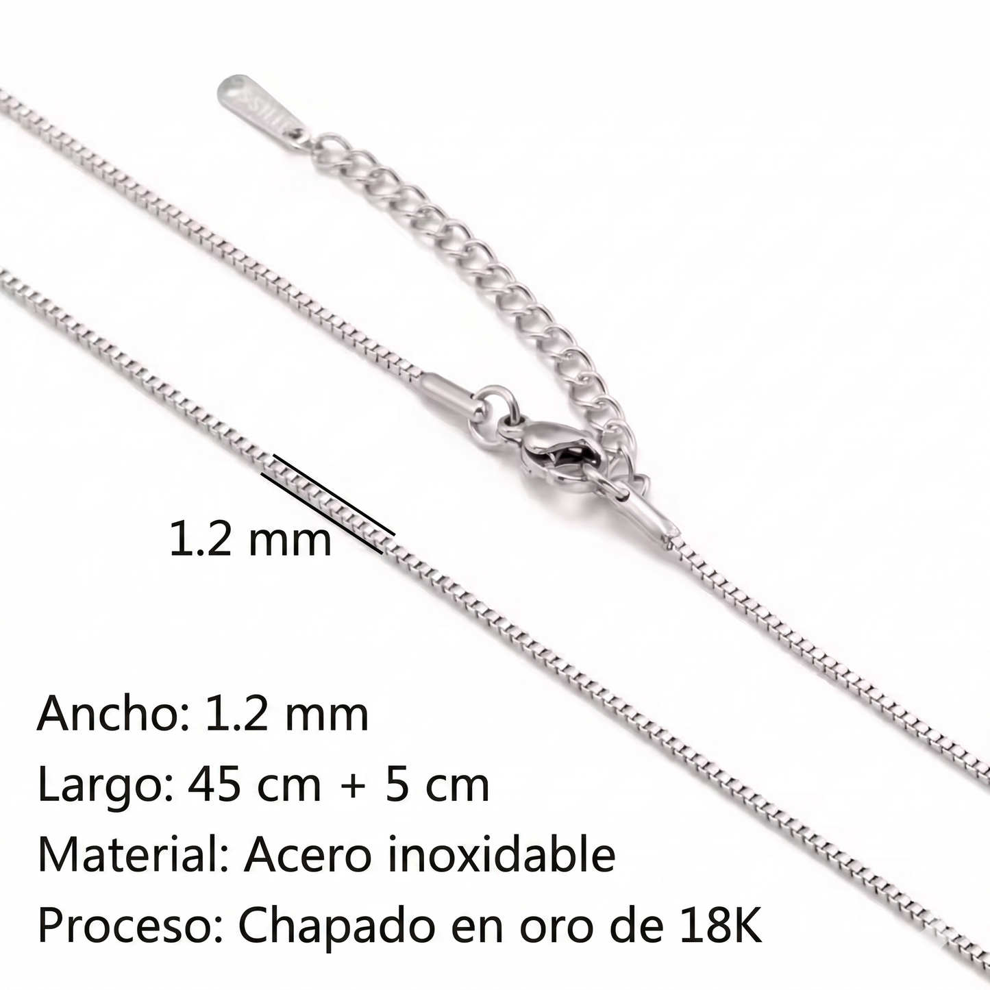 CADENAS ORO Y PLATA 18K
