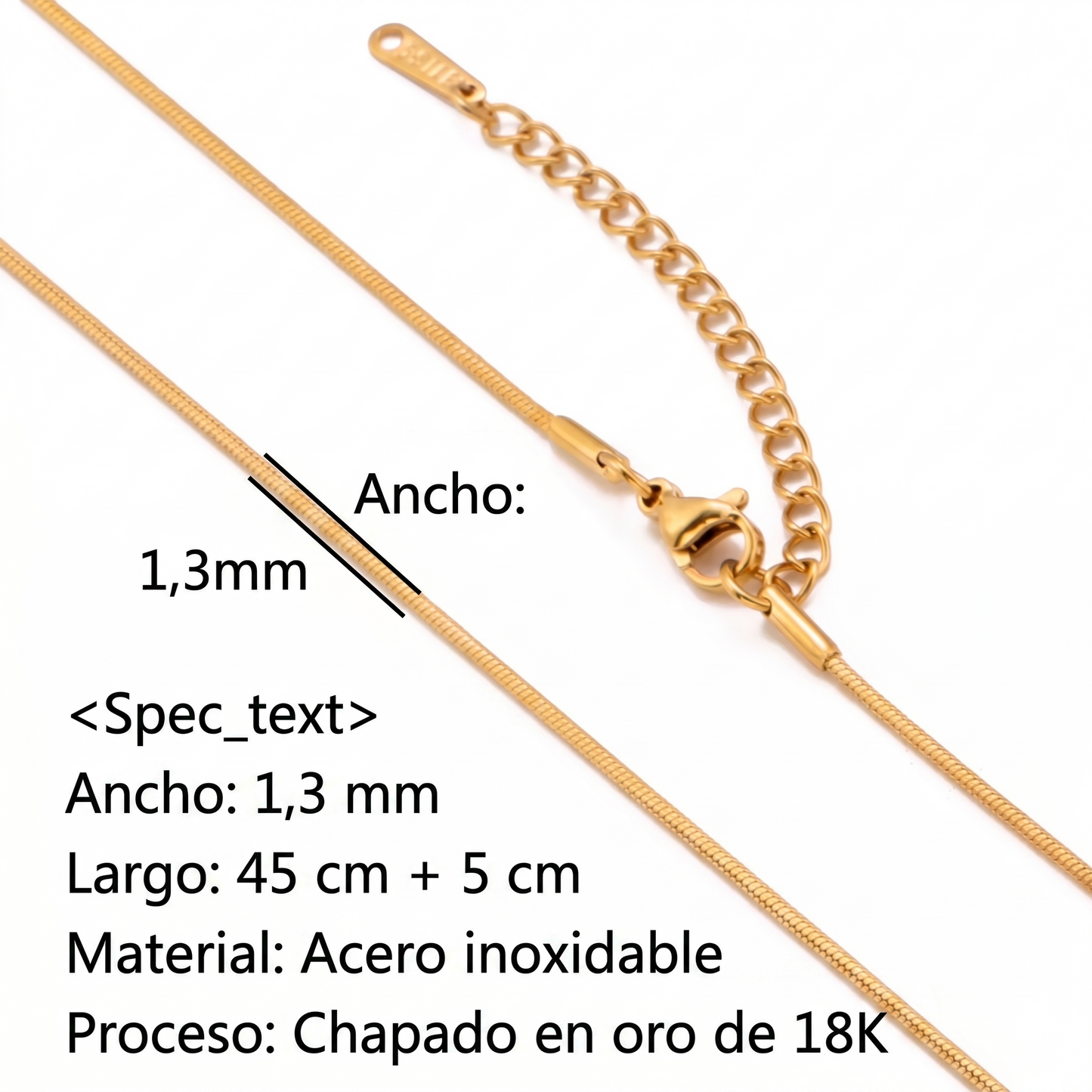 CADENAS ORO Y PLATA 18K