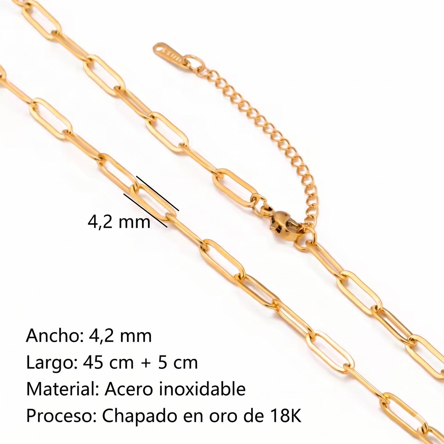 CADENAS ORO Y PLATA 18K