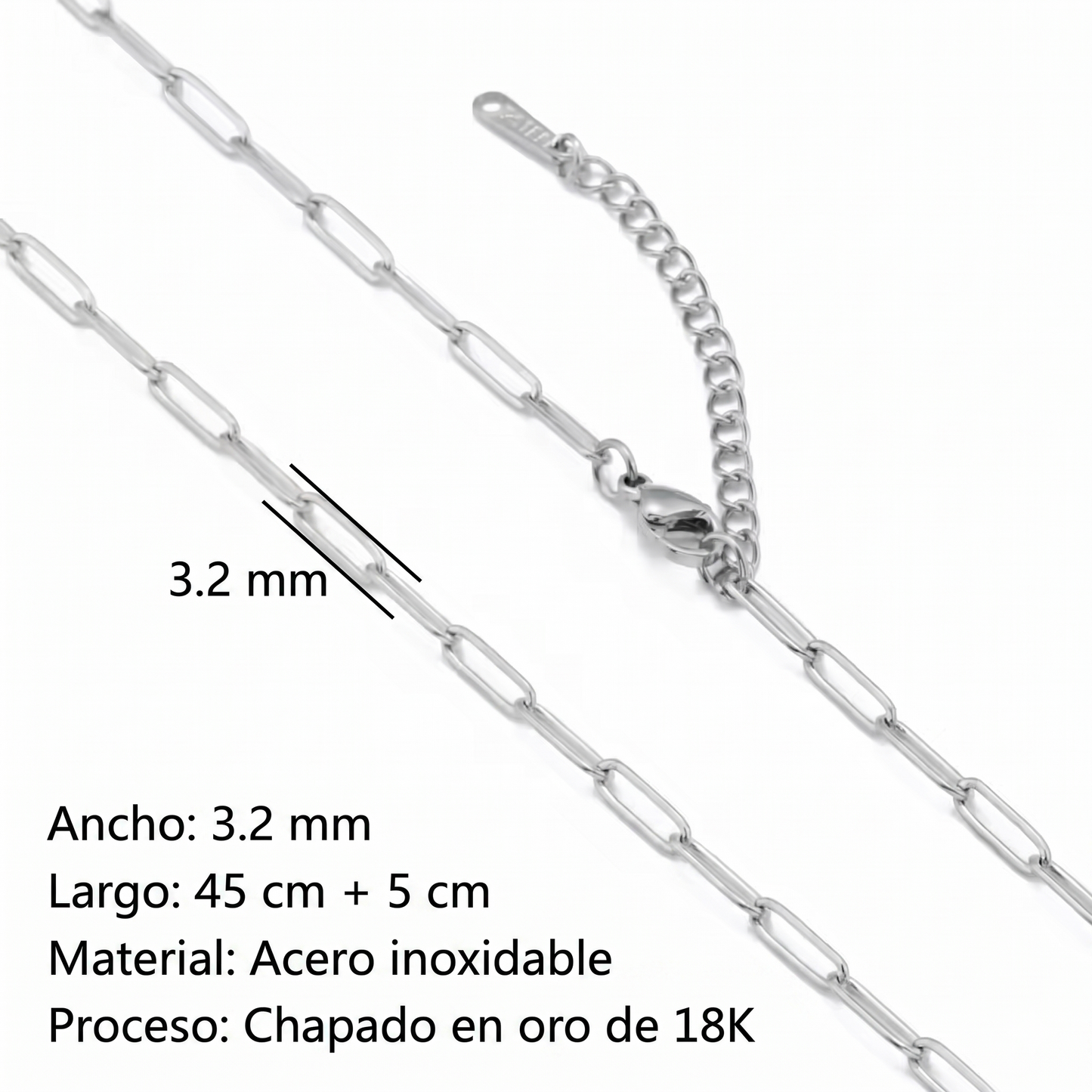 CADENAS ORO Y PLATA 18K