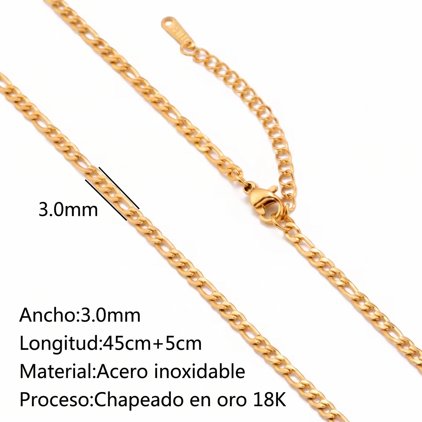 CADENAS ORO Y PLATA 18K