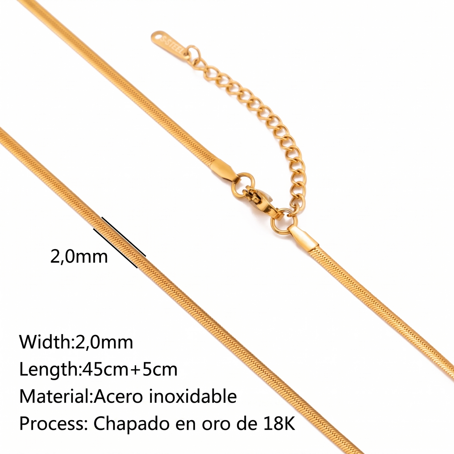 CADENAS ORO Y PLATA 18K