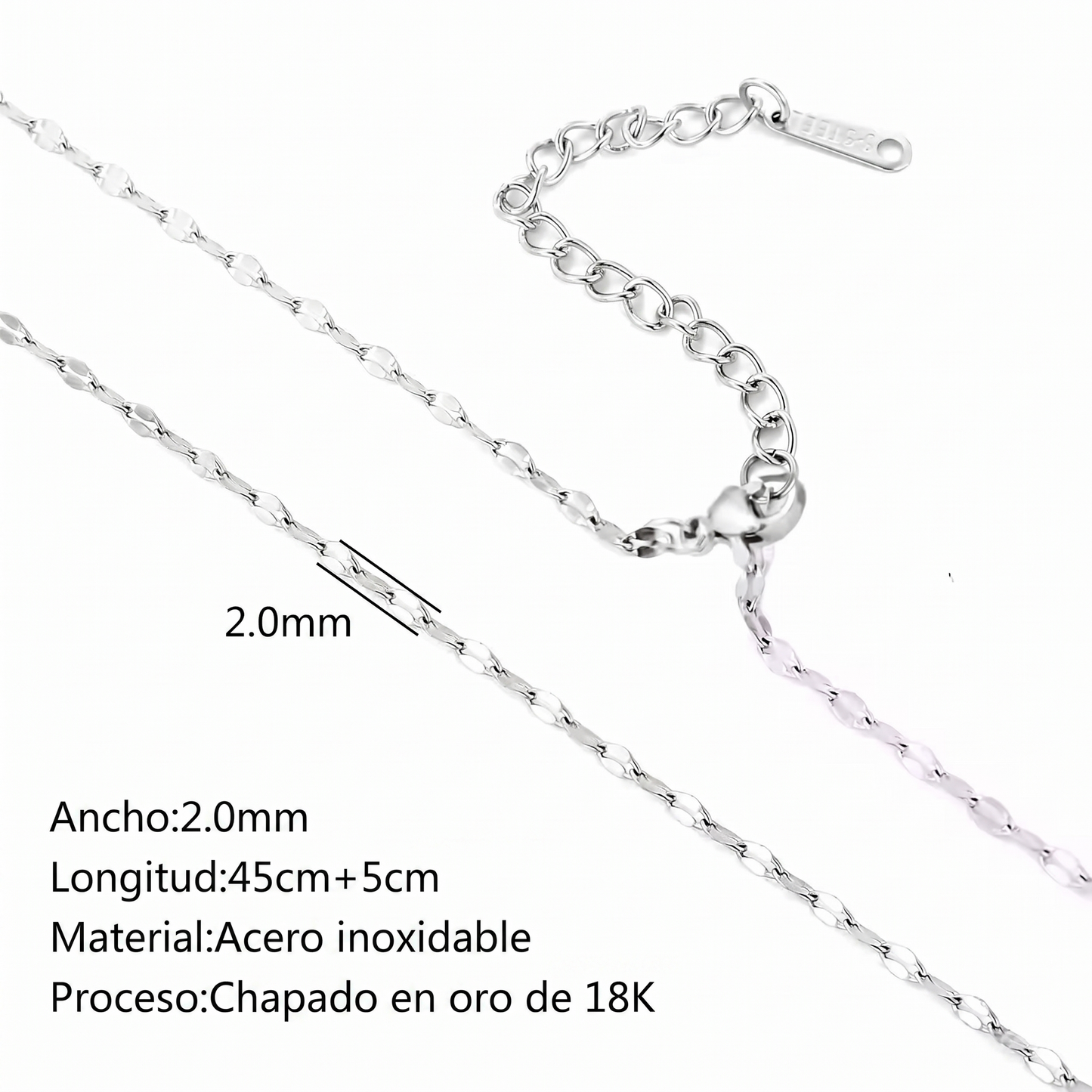 CADENAS ORO Y PLATA 18K