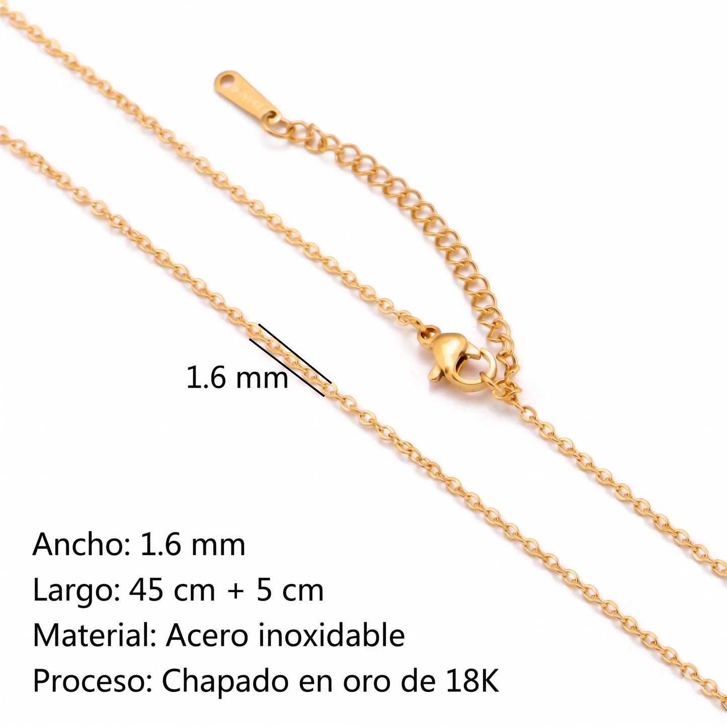 CADENAS ORO Y PLATA 18K