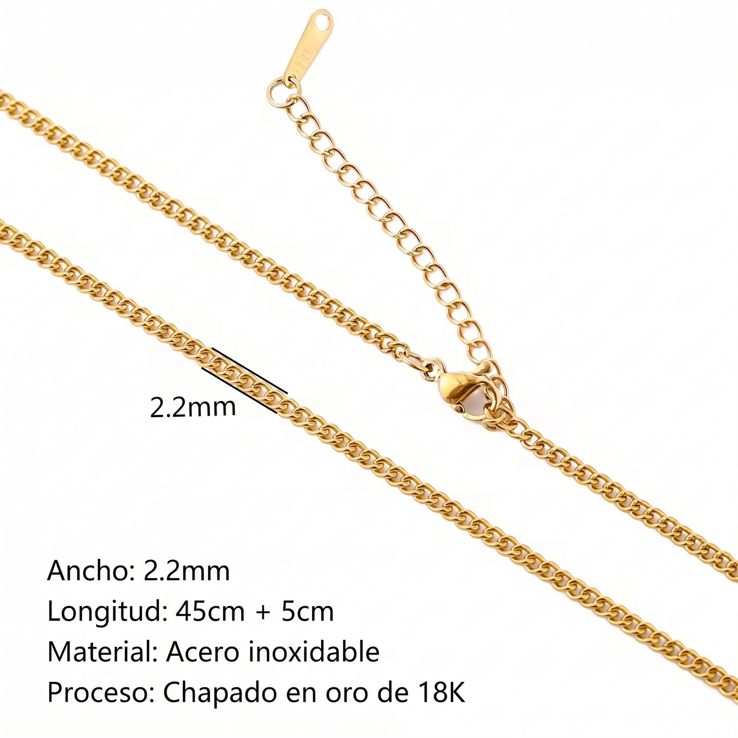 CADENAS ORO Y PLATA 18K