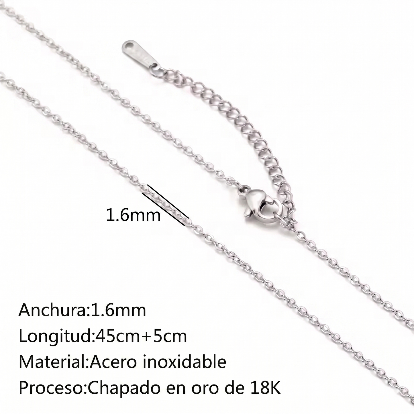 CADENAS ORO Y PLATA 18K