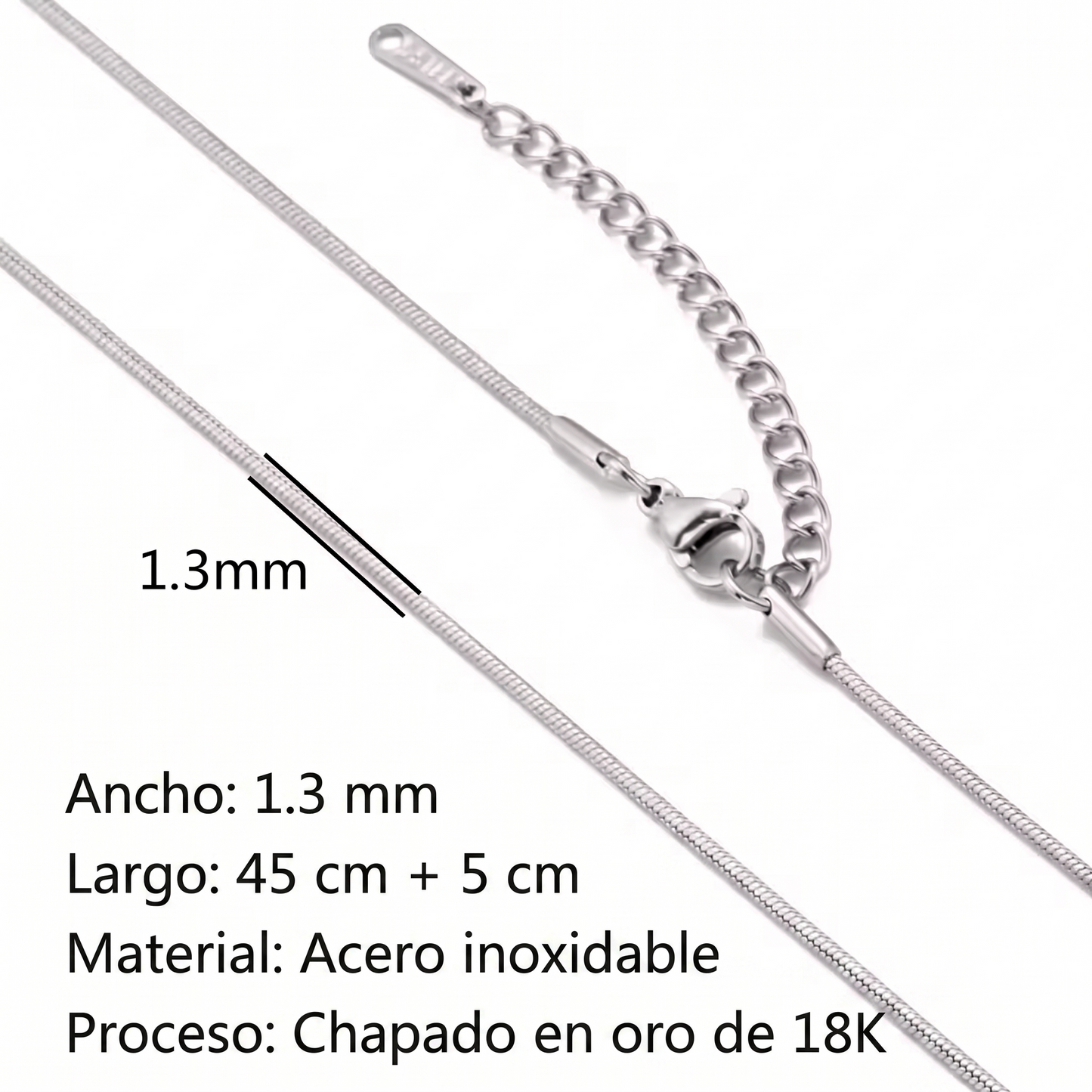 CADENAS ORO Y PLATA 18K