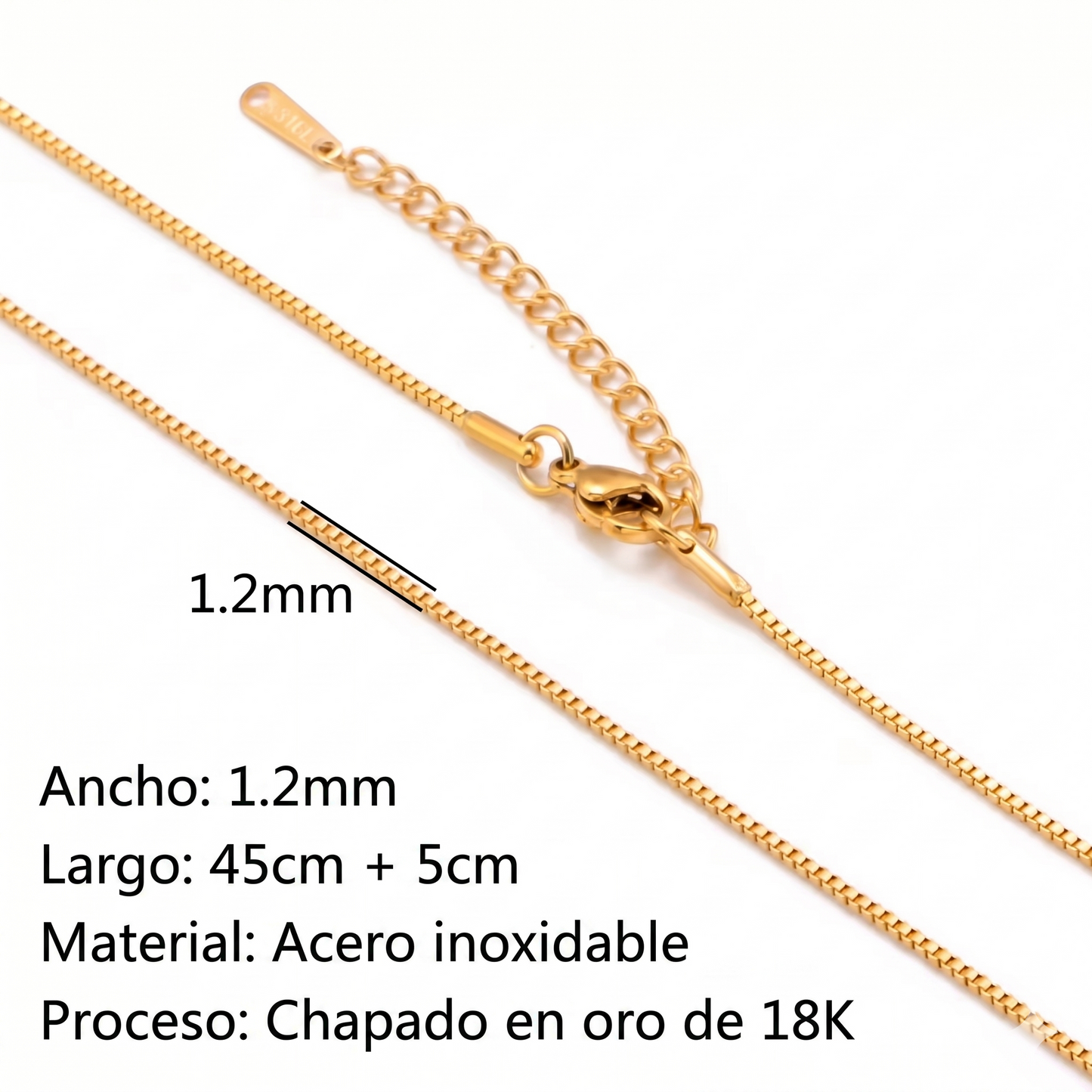 CADENAS ORO Y PLATA 18K