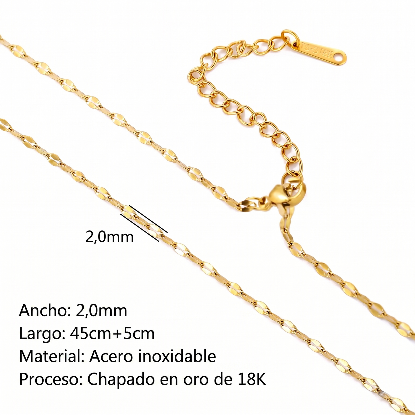 CADENAS ORO Y PLATA 18K
