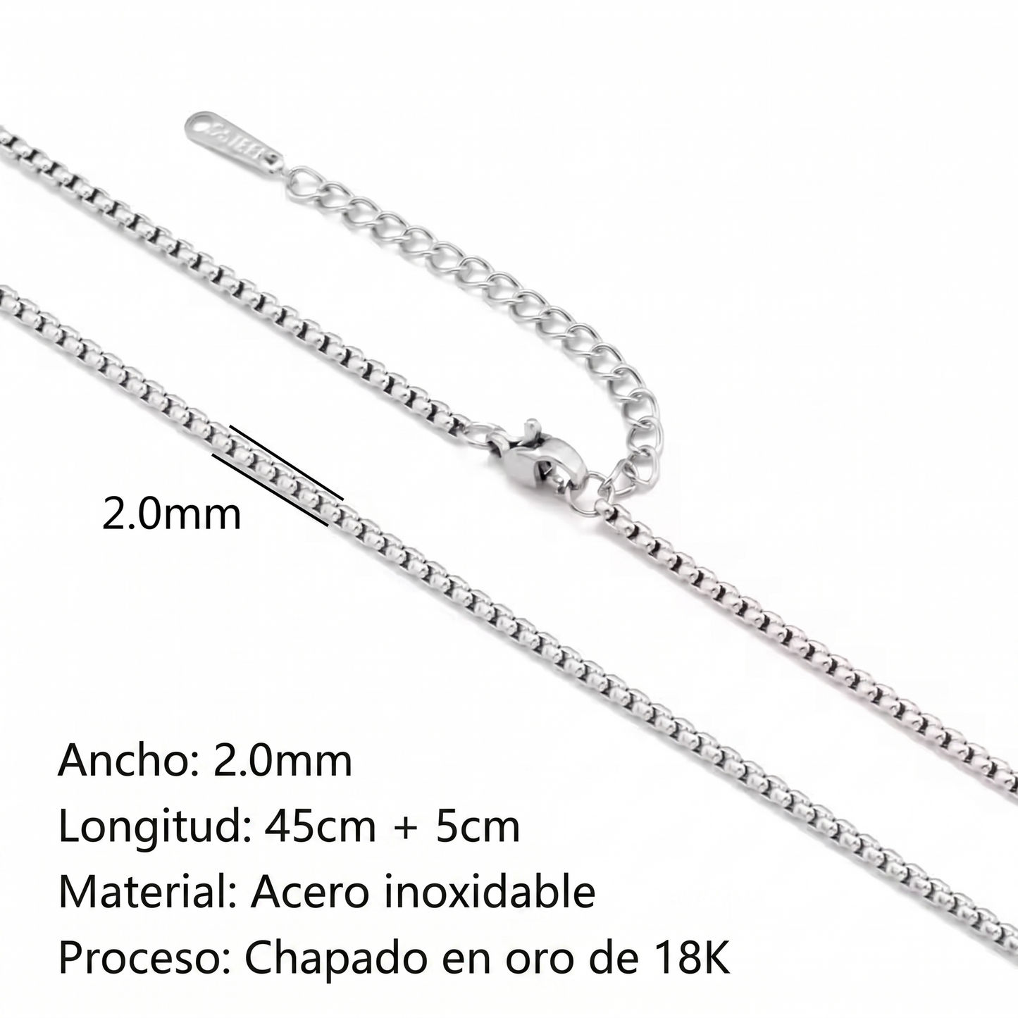 CADENAS ORO Y PLATA 18K