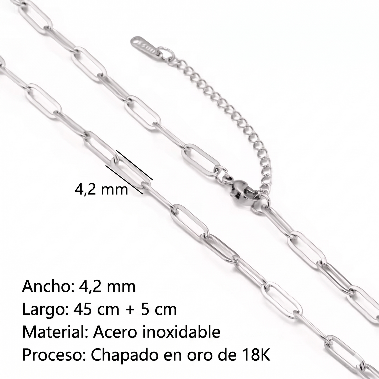 CADENAS ORO Y PLATA 18K