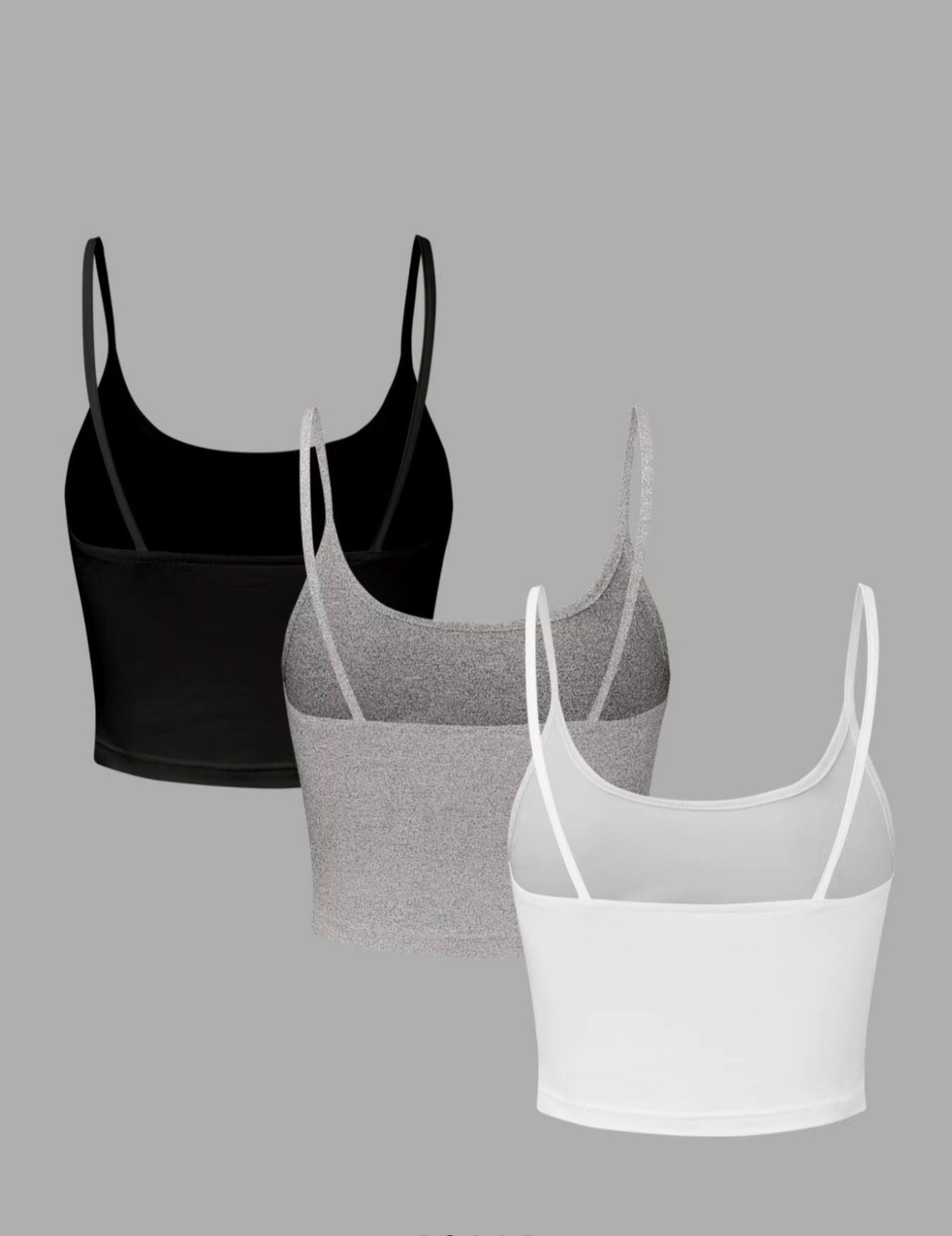 PACK 3 TOPS CON ESPALDA DESCUBIERTA