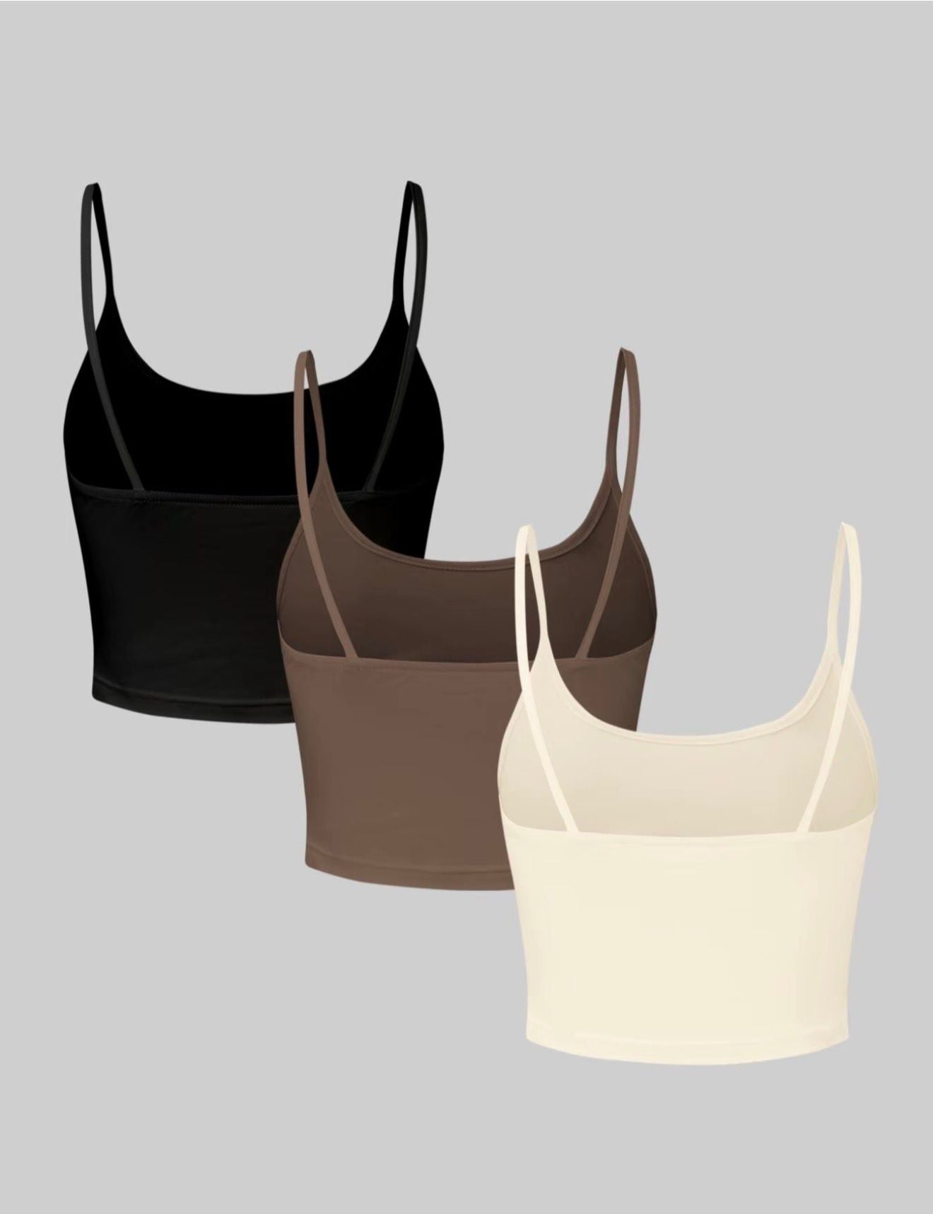 PACK 3 TOPS CON ESPALDA DESCUBIERTA